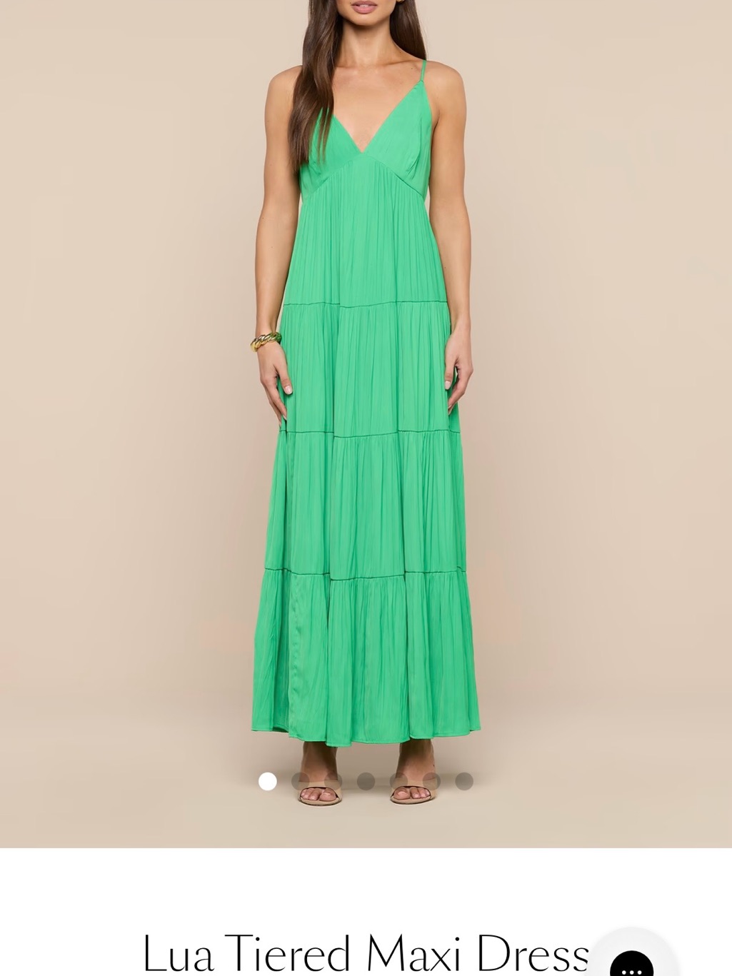 L'agence Lua Green Maxi Dress
